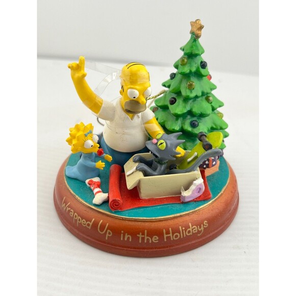 THE SIMPSONS Bradford Christmas Ornament Illuminated Wrapped up in the Holidays - Picture 1 of 9